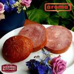 Pork Bali Aroma ham BLACKPEPPER HAM lada hitam frozen whole cut half +/- 2.3 kg/pc (price/kg)